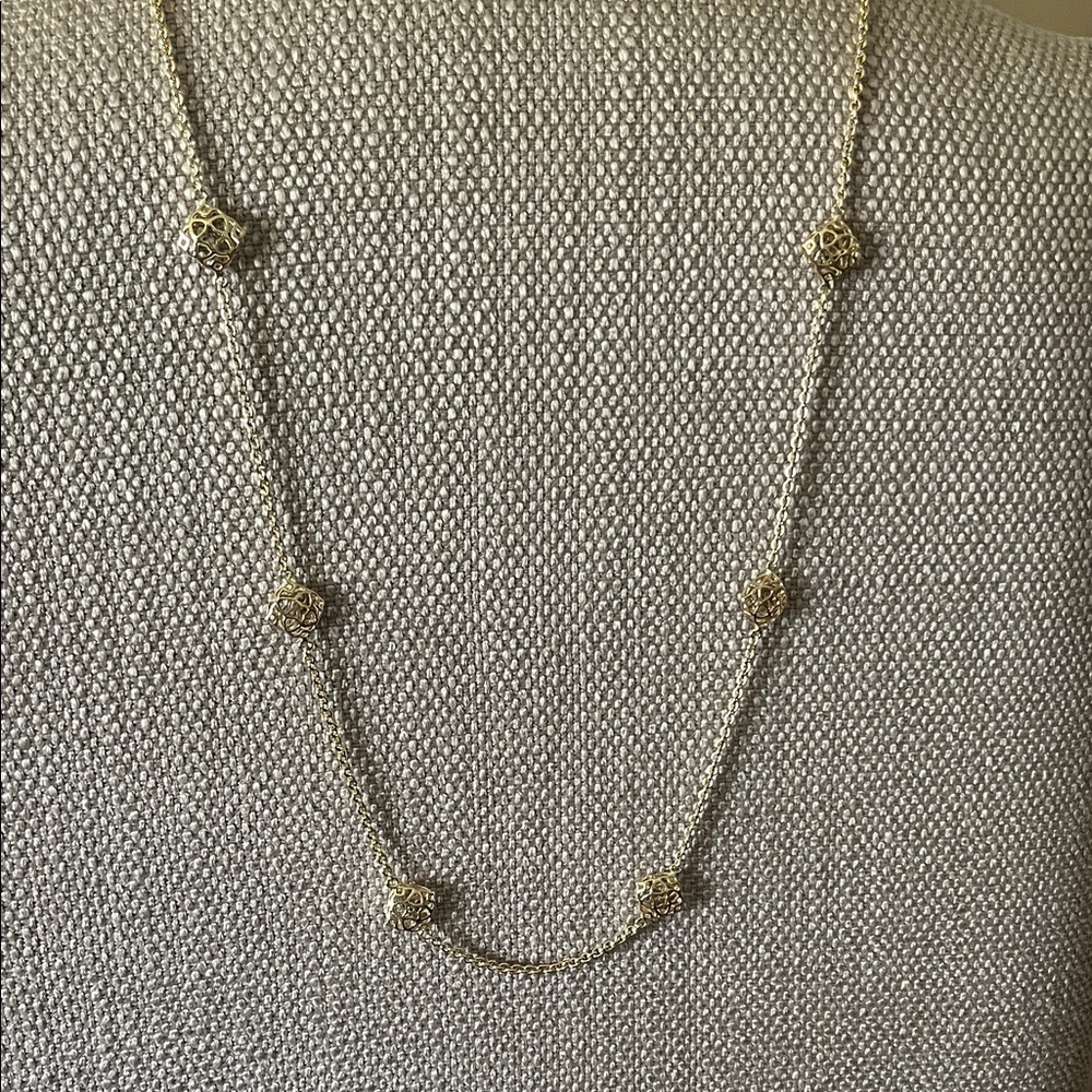 Kendra Scott Gold Filigree Necklace